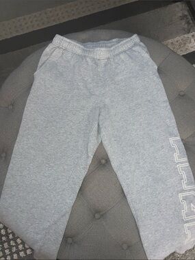 PINK Victoria's Secret Kids Heather Gray Jogger Sweatpants with Side Logo